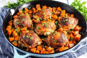 One-Pan Chicken And Sweet Potato Skillet