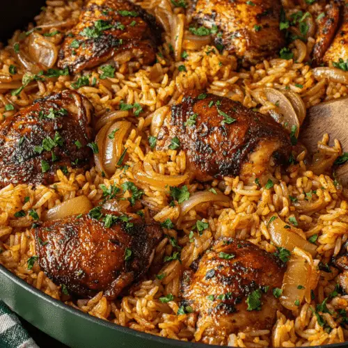 One Pot Chicken Shawarma Rice Recipe