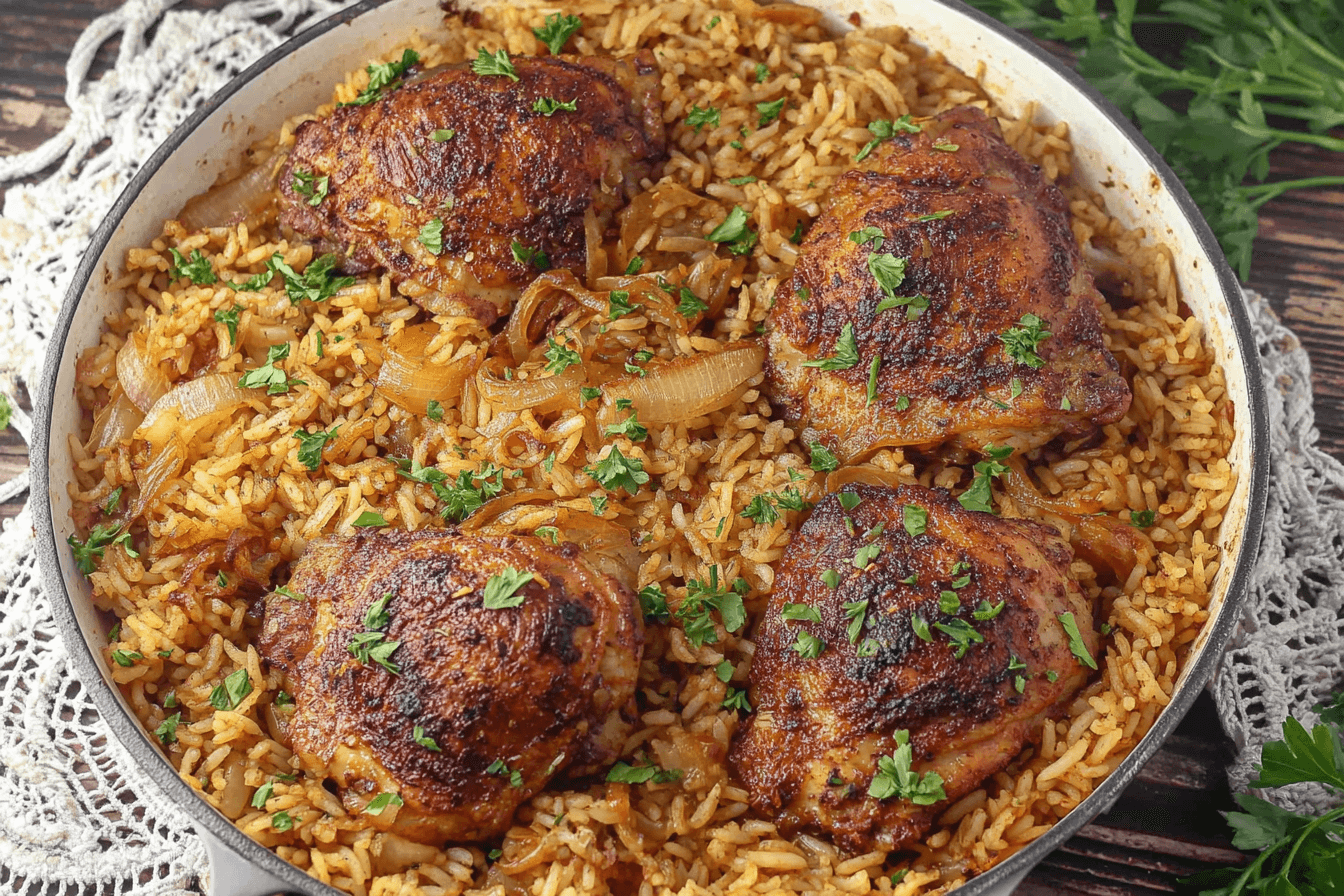 Paprika Chicken With Rice Recipe