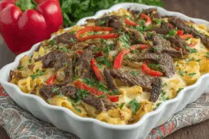 Philly Cheesesteak Mac
