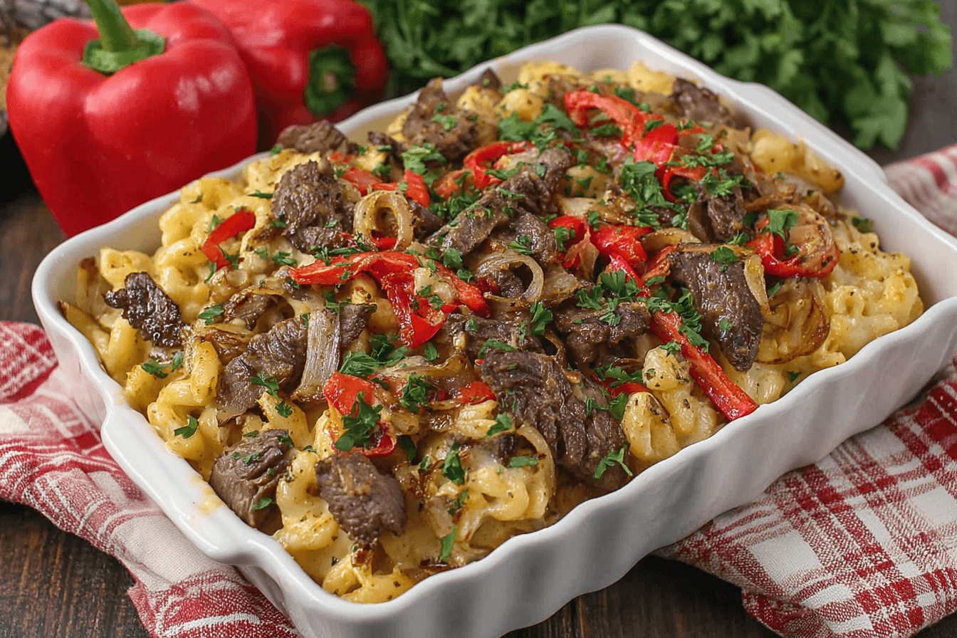 Philly Cheesesteak Mac Recipe