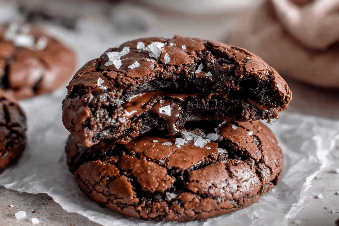 Salted Brownie Cookies Recipe