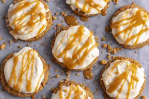 Salted Caramel Cheesecake Cookies