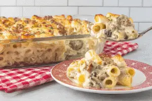 Sausage Alfredo Rigatoni