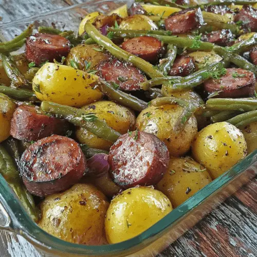 Sausage Green Bean Potato Casserole Recipe