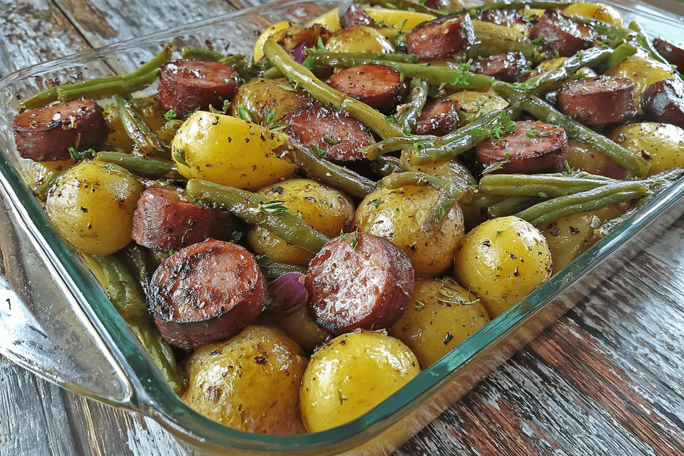 Sausage Green Bean Potato Casserole Recipe