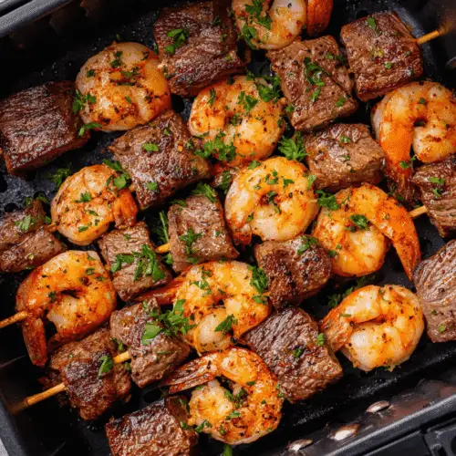 Shrimp And Steak Cabobs Air Fryer Recipe