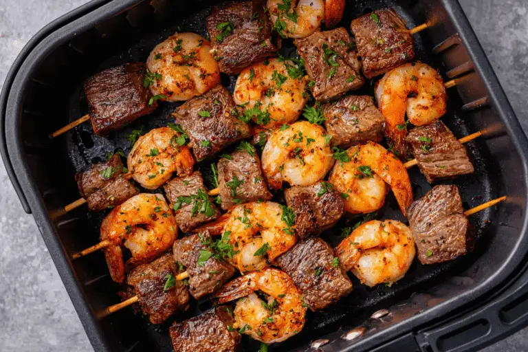 Shrimp And Steak Cabobs Air Fryer Recipe