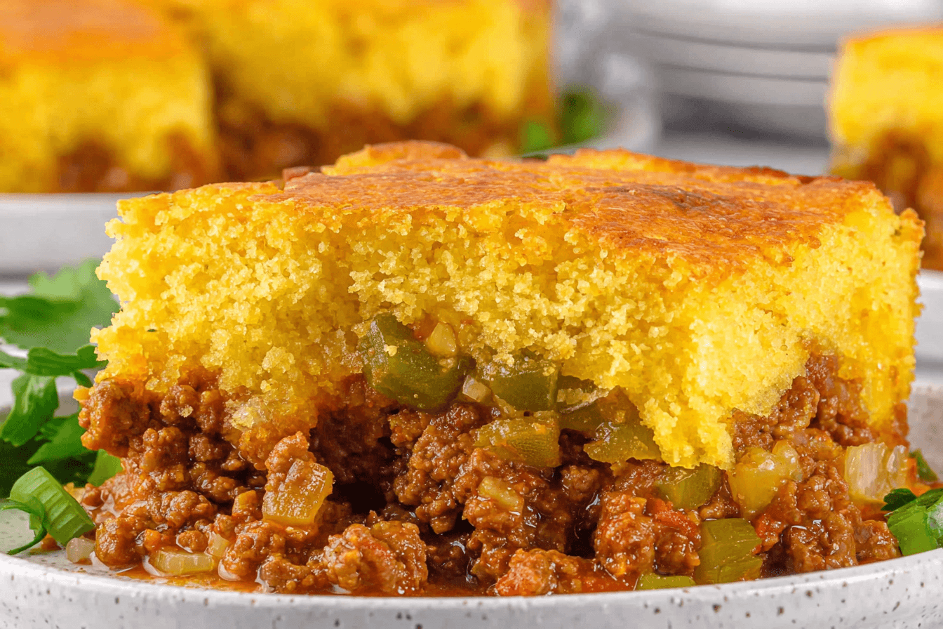Sloppy Joe Cornbread Casserole Recipe