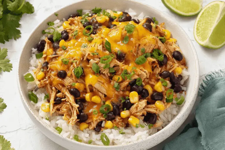 Slow Cooker Chicken Burrito Bowls Recipe