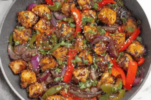 Spicy Bell Pepper Chicken Stir-Fry