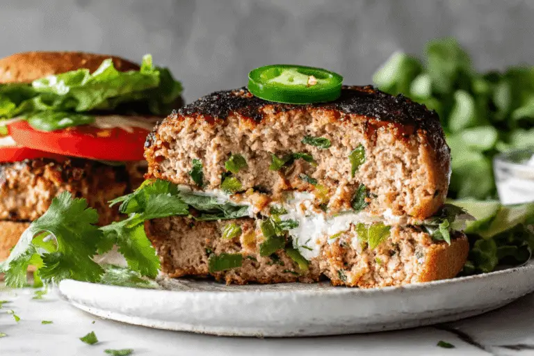 Spicy Turkey Burgers with Pepper Jack Cheese Recipe