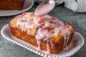 Strawberry Bread with Glaze