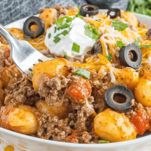 Taco Gnocchi Skillet Recipe