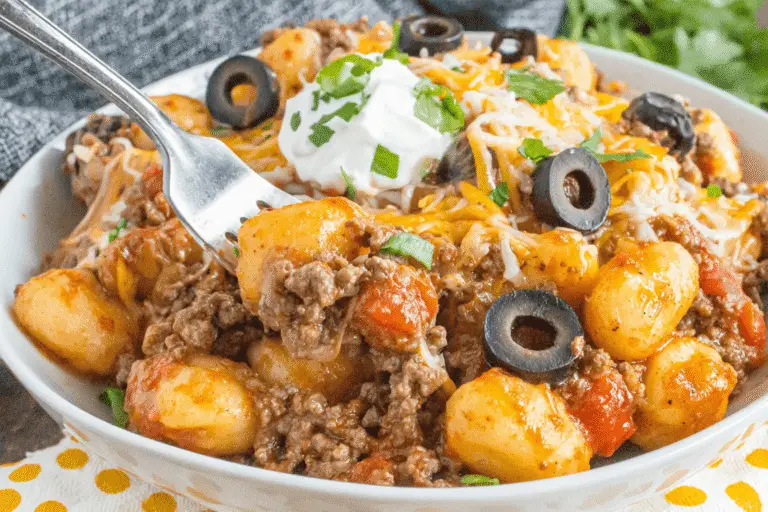 Taco Gnocchi Skillet Recipe