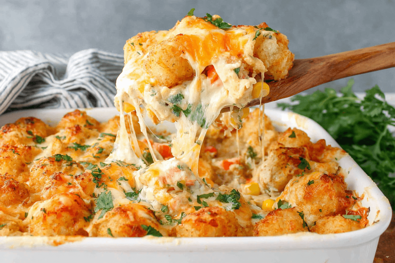 Tater Tot Chicken Pot Pie Recipe