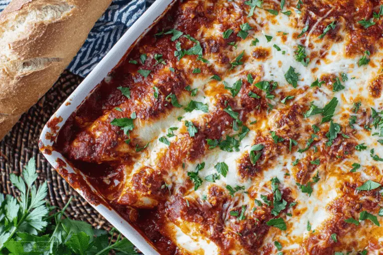 Three Cheese Manicotti Recipe