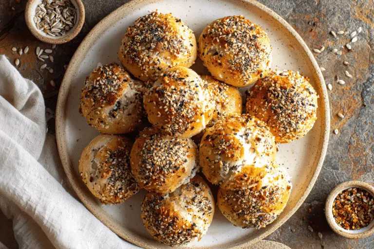 Vegan Cream Cheese Stuffed Bagel Bites Recipe