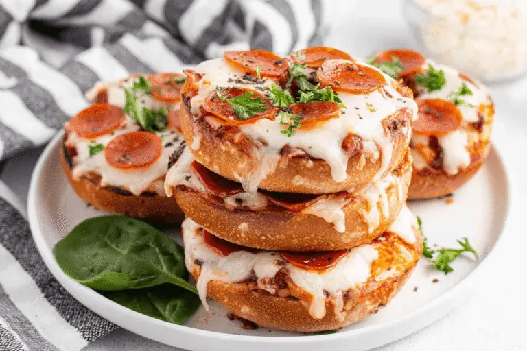 Air Fryer Bagel Pizzas Recipe