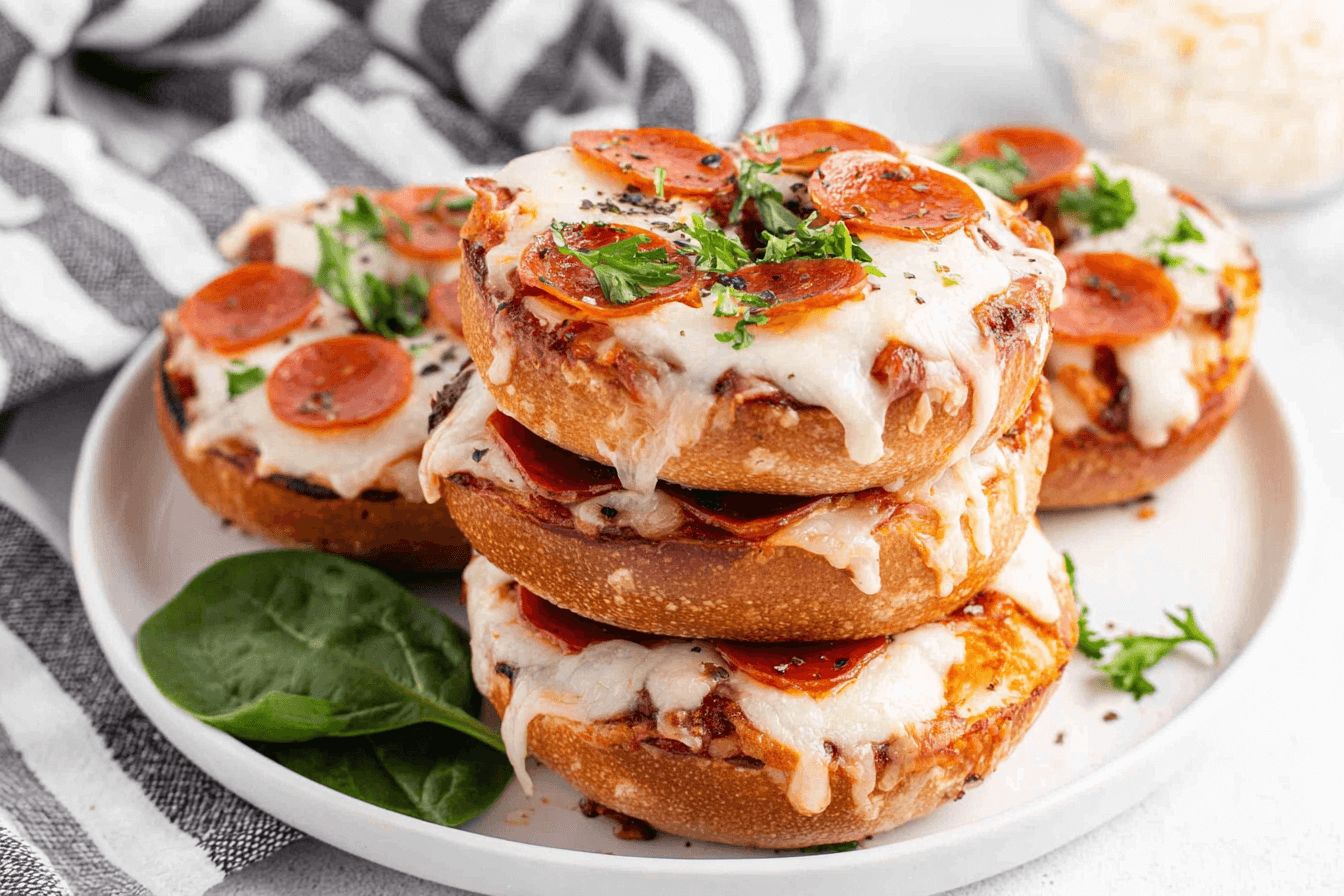 Air Fryer Bagel Pizzas Recipe
