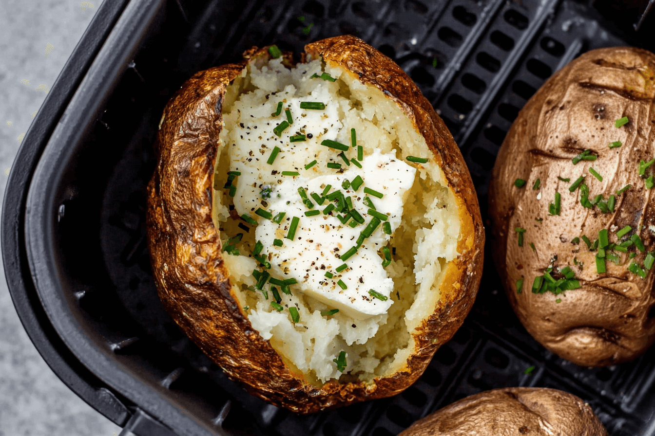 Delicious Air Fryer Baked Potatoes - Quick and Easy Recipe