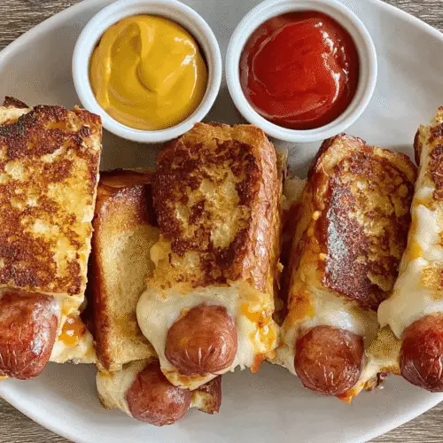 Air Fryer Grilled Cheese Hot Dogs Recipe