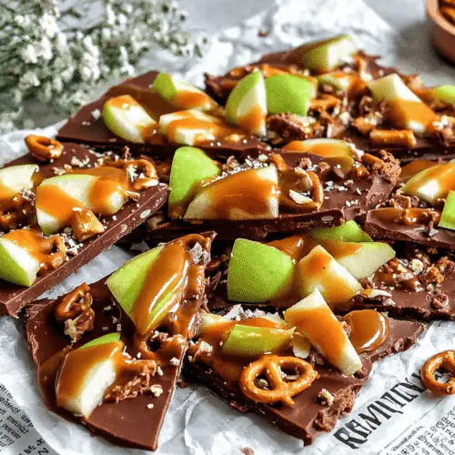 Apple Pretzel Chocolate Bark Recipe