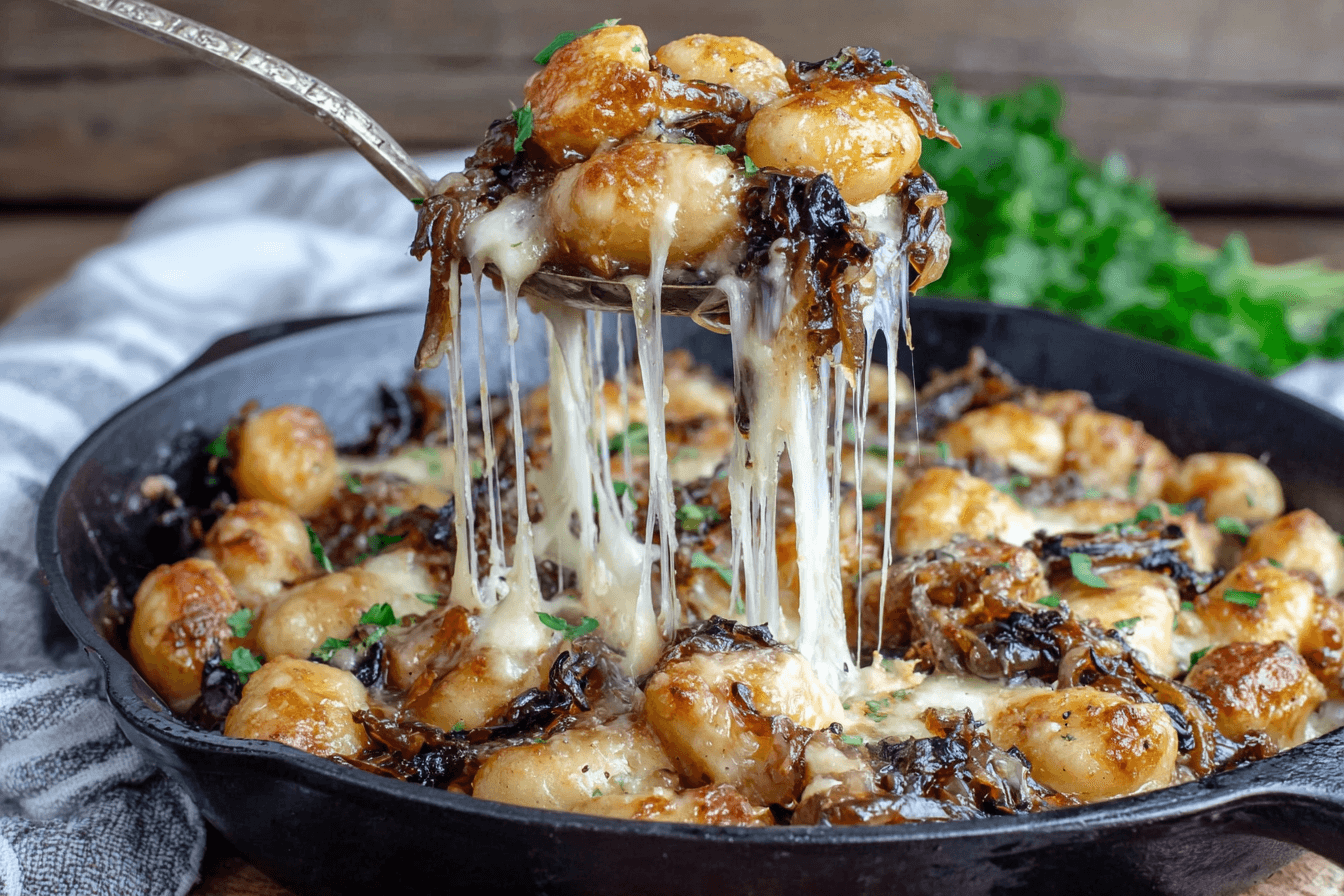 Baked French Onion Gnocchi Recipe