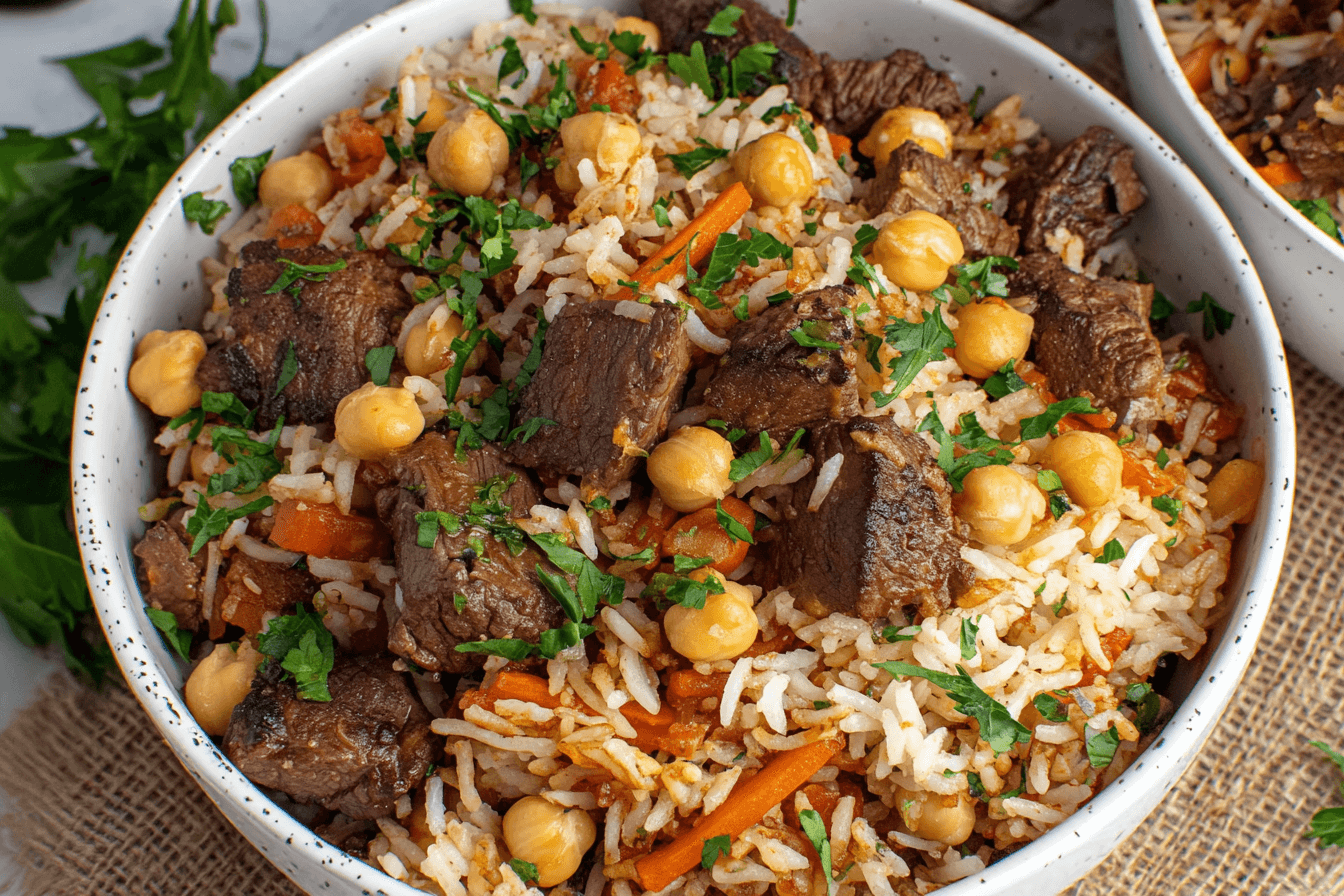 Beef and Rice Pilaf Recipe
