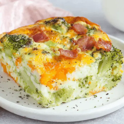 Broccoli, Bacon, and Cheddar Egg Bake Recipe