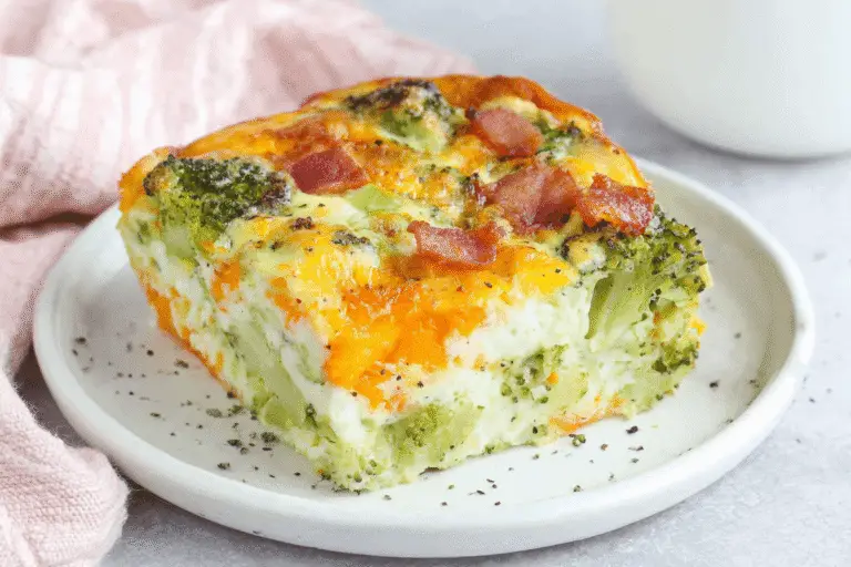 Broccoli, Bacon, and Cheddar Egg Bake Recipe