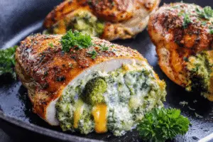 Broccoli Cheese Stuffed Chicken Breast