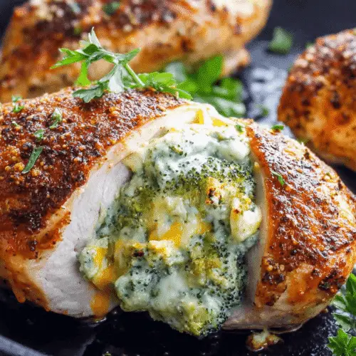 Broccoli Cheese Stuffed Chicken Breast Recipe