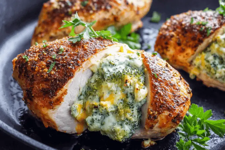 Broccoli Cheese Stuffed Chicken Breast Recipe