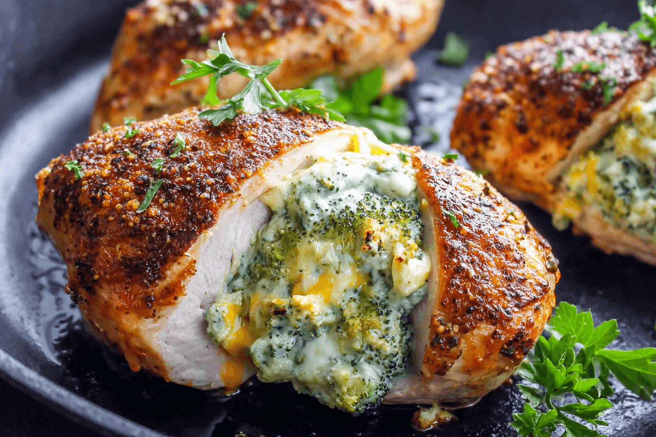 Broccoli Cheese Stuffed Chicken Breast Recipe