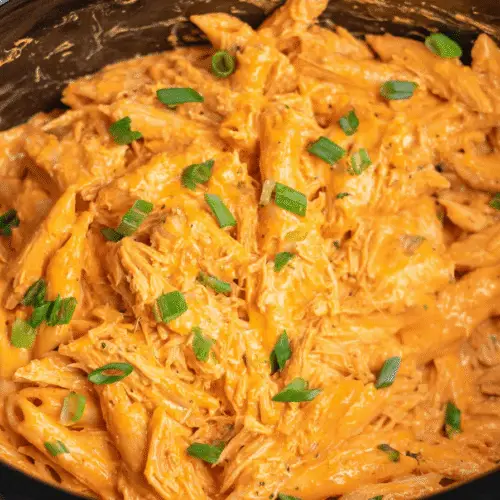Buffalo Chicken Pasta in the Crock Pot Recipe