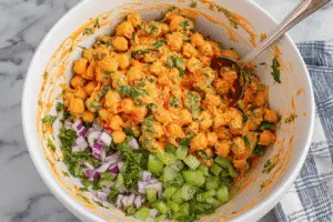 Buffalo Chickpea Wraps