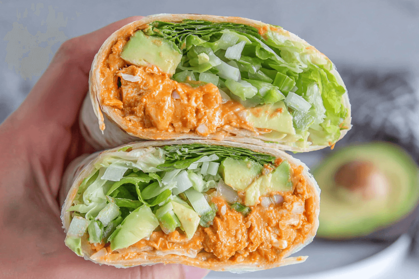 Buffalo Chickpea Wraps Recipe