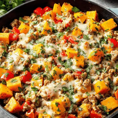 Butternut Squash and Turkey Skillet Bake Recipe