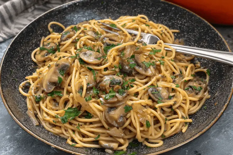 Caramelized Onion and Mushroom Pasta Recipe