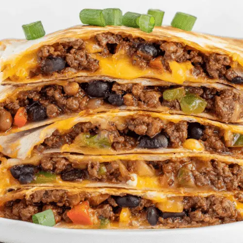 Cheesy Beef Quesadilla Bake Recipe