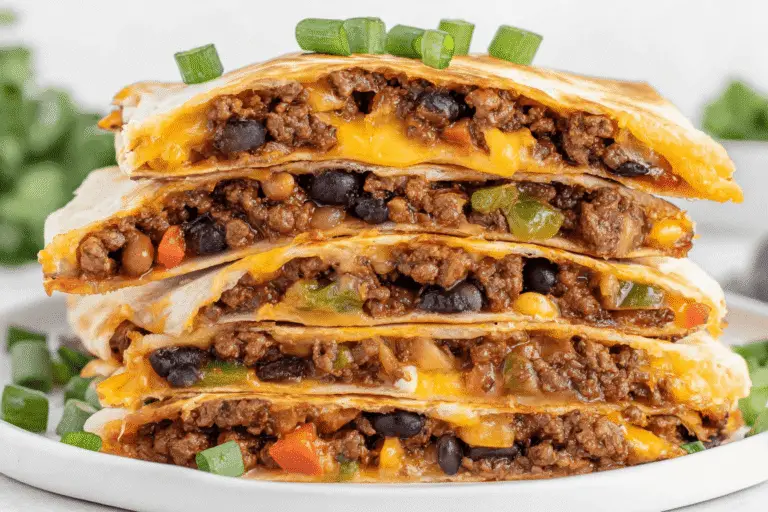 Cheesy Beef Quesadilla Bake Recipe