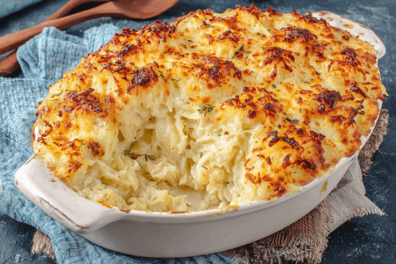 Cheesy Potatoes Romanoff Recipe