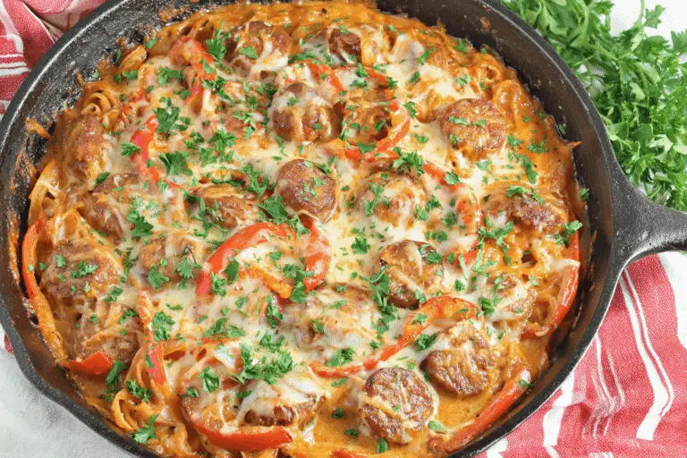 Cheesy Sausage And Peppers Recipe