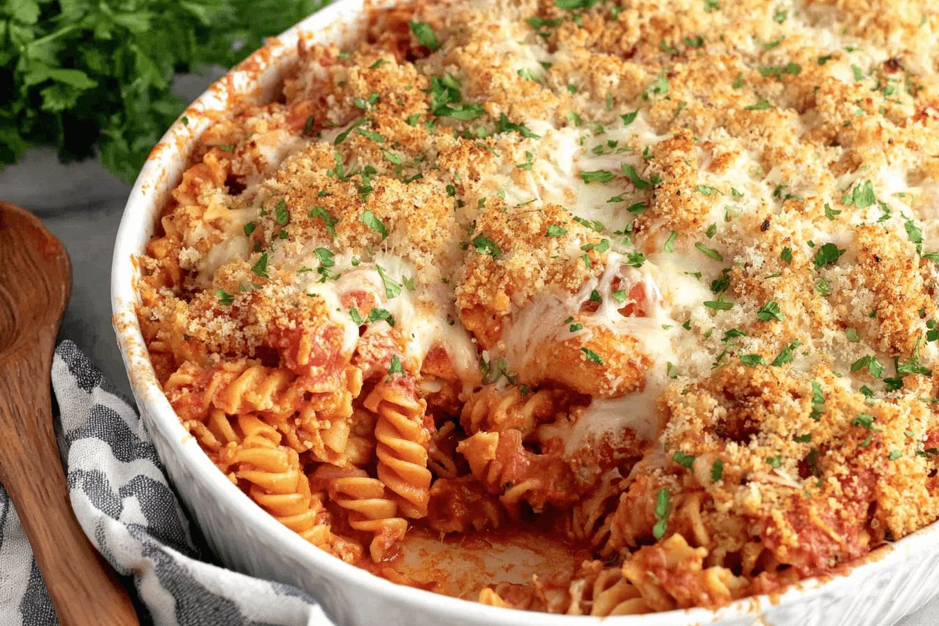 Chicken Parmesan Pasta Bake Recipe