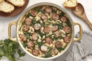 Chicken Sausage White Bean Skillet