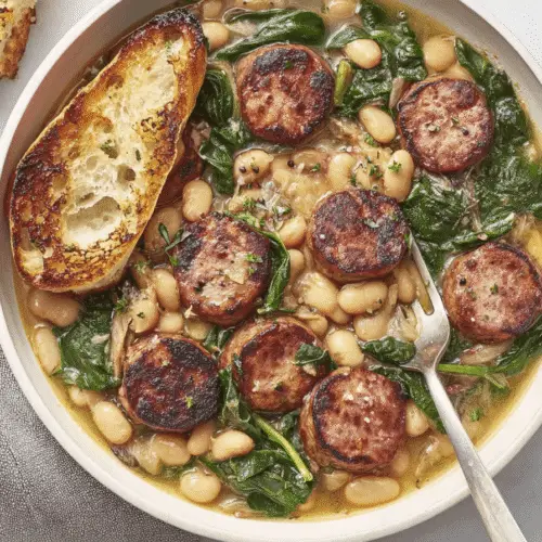 Chicken Sausage White Bean Skillet Recipe