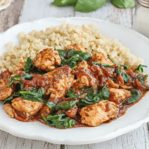 Chicken and Spinach Skillet Delight Recipe