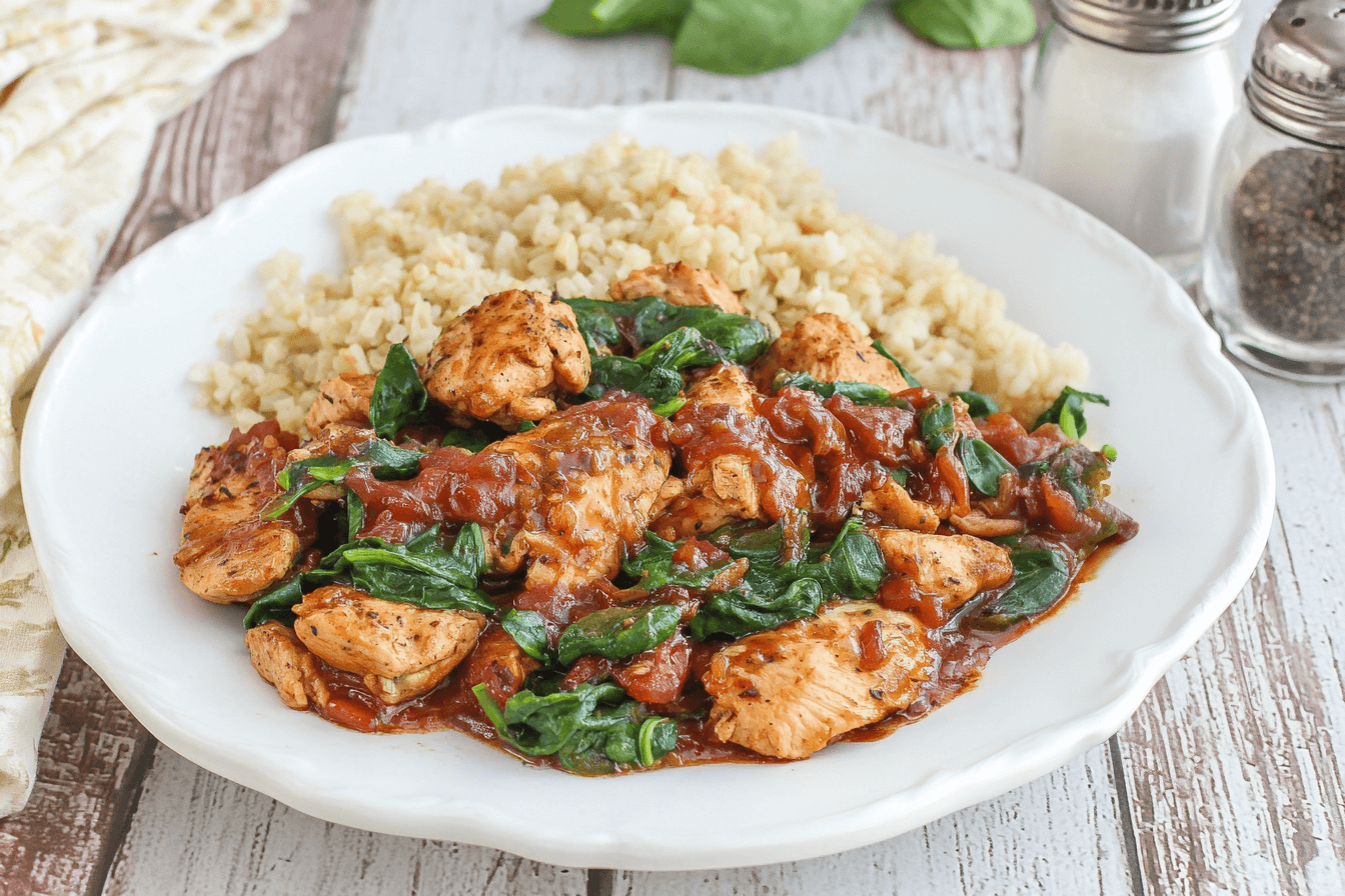 Chicken and Spinach Skillet Delight Recipe