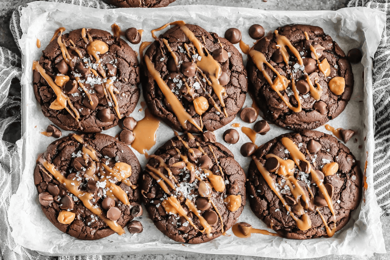Chocolate Caramel Cookies Recipe
